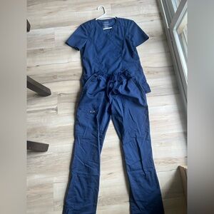 Cherokee Women's Navy Scrub Pants and Top Set